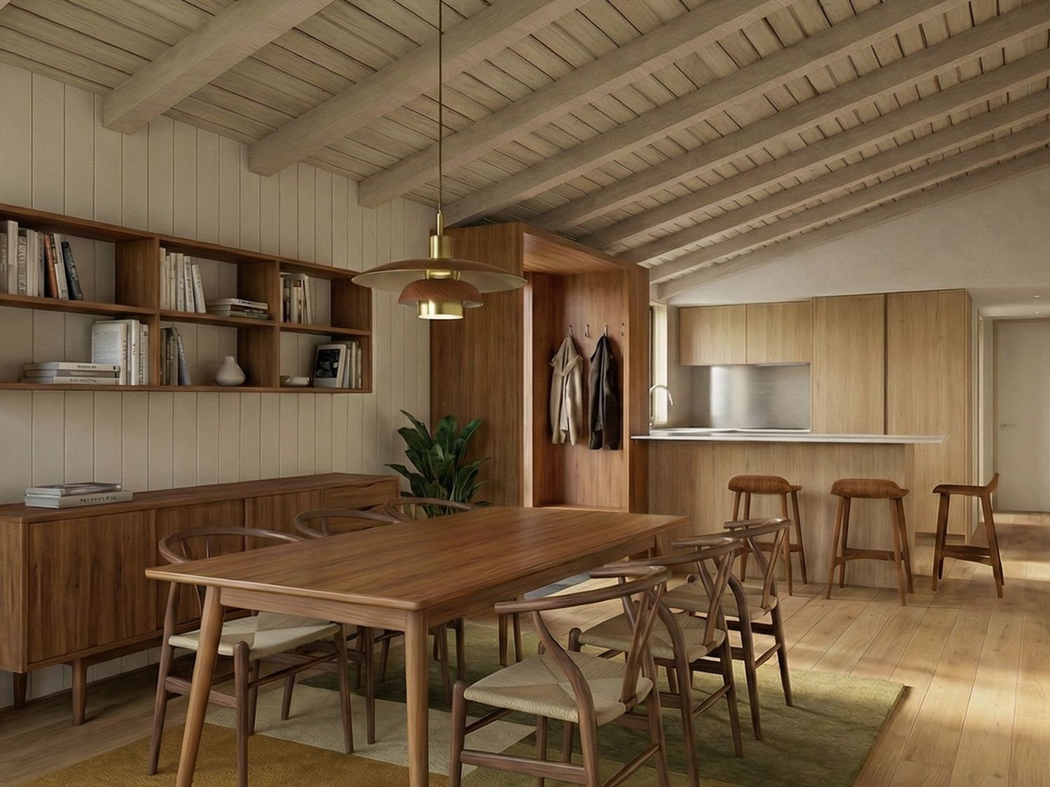 Dining area in a lodge